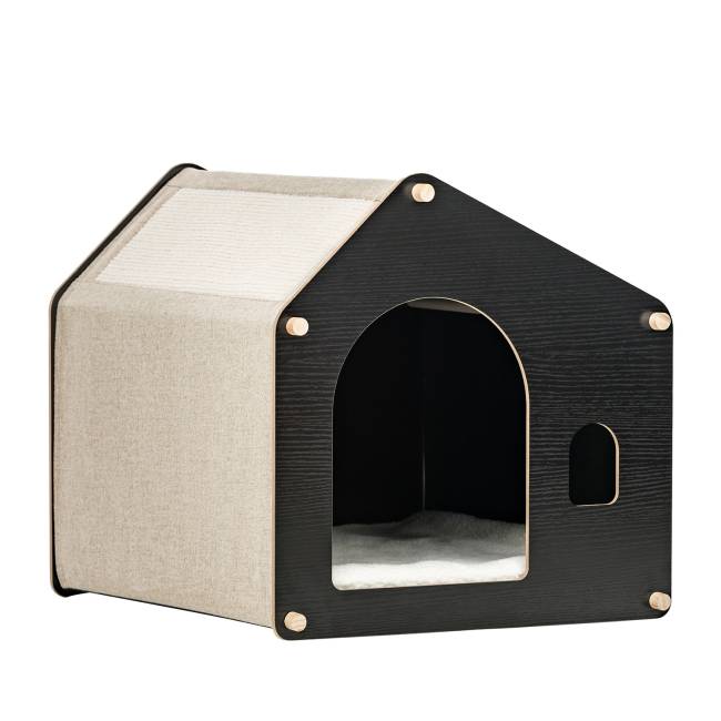 Домик для животных Leset Флёр Чёрный Бежевый Домик для животных Leset Флёр Чёрный Бежевый