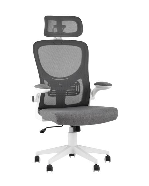 Кресло офисное TopChairs Airone серый ткань
