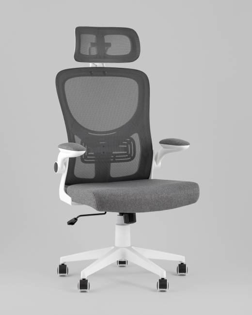 Кресло офисное TopChairs Airone серый ткань