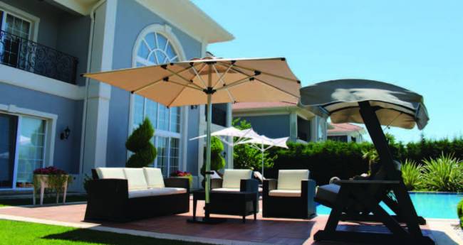 Зонт профессиональный 4х4 м Lux Telescopic Manuel бежевый 4000х4000 мм Зонт профессиональный 4х4 м Lux Telescopic Manuel бежевый 4000х4000 мм