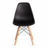 Стул CINDY (EAMES) (mod. 1801) дерево бук/металл/сиденье пластик, 45x51x82 см, Black (черный) (Комплект из 4 шт.) Black (черный) дерево бук/металл/сиденье пластик