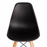 Стул CINDY (EAMES) (mod. 1801) дерево бук/металл/сиденье пластик, 45x51x82 см, Black (черный) (Комплект из 4 шт.) Black (черный) дерево бук/металл/сиденье пластик