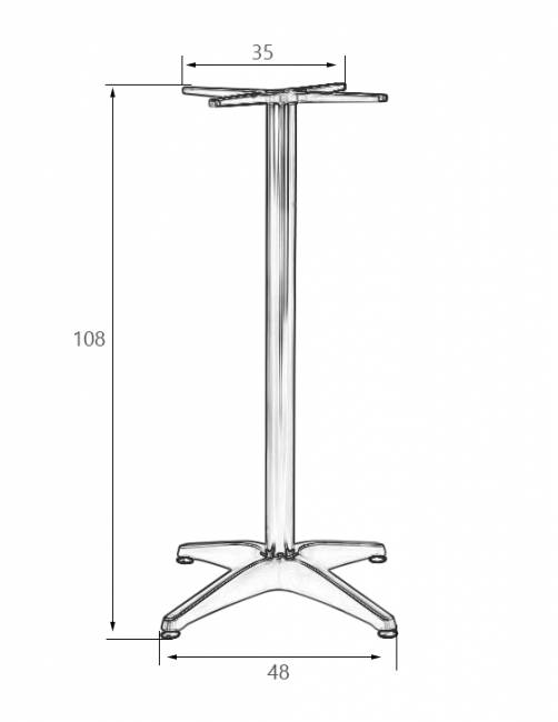 Подстолье барное DOBRIN DARREN HIGH