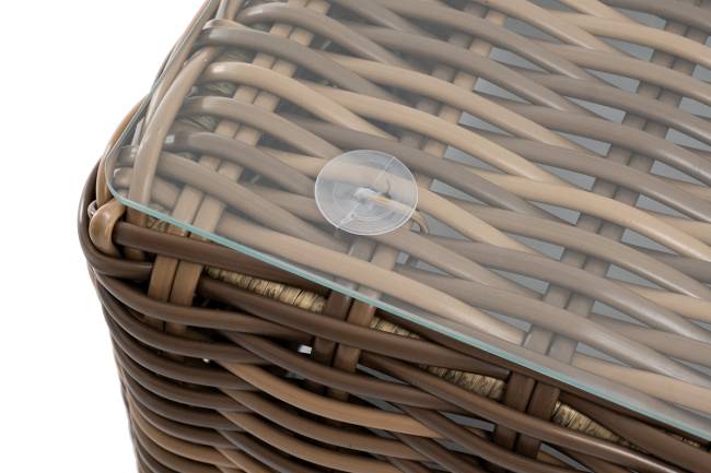 "Палермо" журнальный столик из искусственного ротанга, цвет соломенный "Палермо" журнальный столик из искусственного ротанга, цвет соломенный