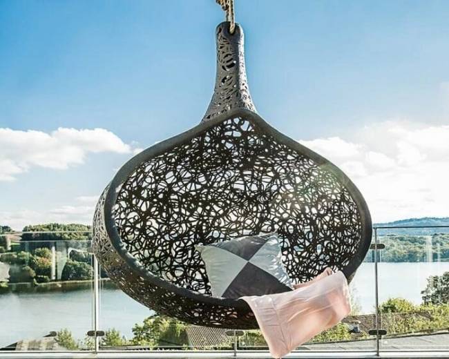 Подвесное кресло-кокон "Bios Nest", Черное Подвесное кресло-кокон "Bios Nest", Черное