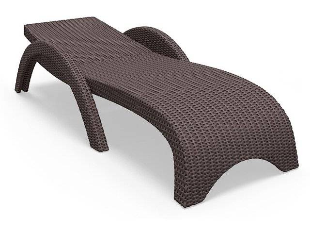 Шезлонг пластиковый GS 1009 (Fiji) коричневый 1870x730x340 мм Шезлонг пластиковый GS 1009 (Fiji) коричневый 1870x730x340 мм