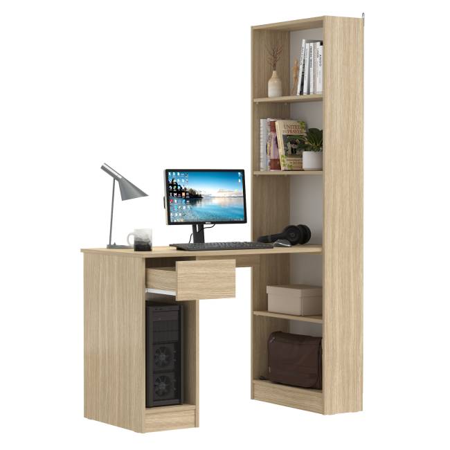 Компьютерный стол со стеллажом открытым Лайт 10.01 цвет плэйн Компьютерный стол со стеллажом открытым Лайт 10.01 цвет плэйн