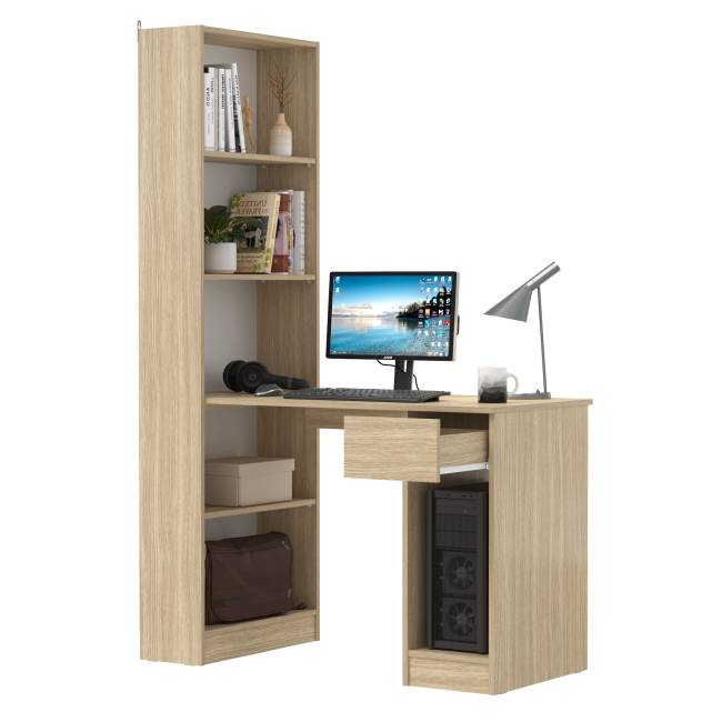 Компьютерный стол со стеллажом открытым Лайт 10.01 цвет плэйн Компьютерный стол со стеллажом открытым Лайт 10.01 цвет плэйн