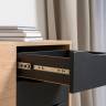 Два комода-тумбы с четырьмя ящиками и дверкой каждый Брюс цвет чёрный/Battle rock Santiago Два комода-тумбы с четырьмя ящиками и дверкой каждый Брюс цвет чёрный/Battle rock Santiago