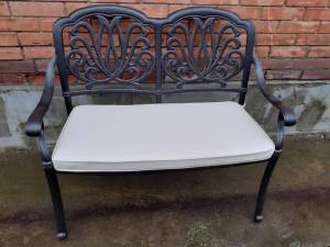 Скамья из литого алюминия Valeria II