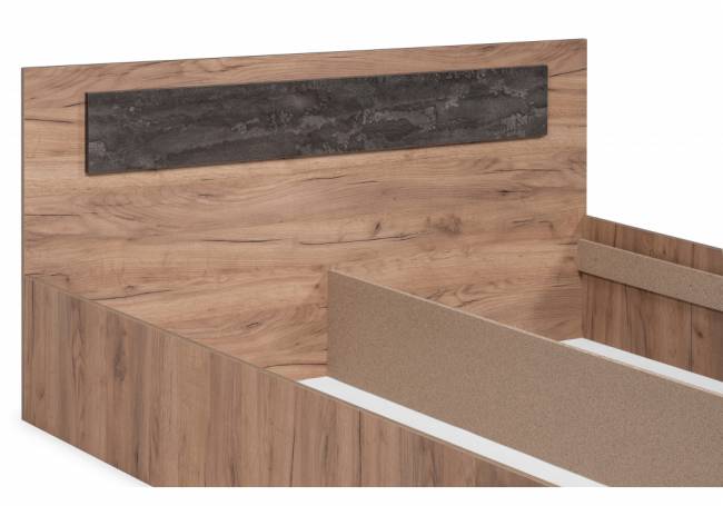 Taika 160х200 дуб золотой / камень темный