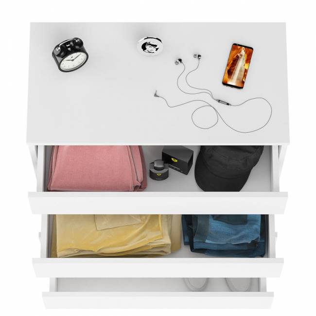 Комод четыре ящика Мори МК800.4 цвет белый